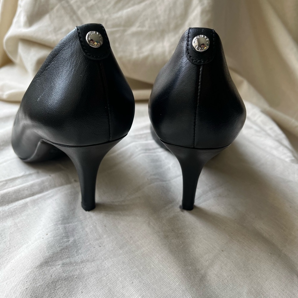 MICHAEL by Michael Kors Black Leather Heels - Picture 5 of 16